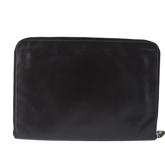 CHANEL Document Case Caviar Skin Brown CC Auth bs20232 - Picture 2 of 16